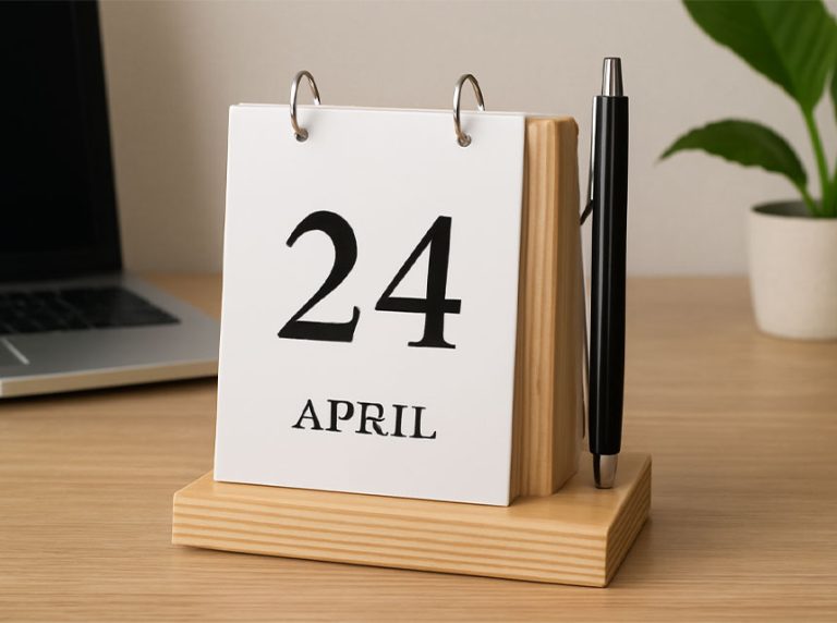 پایه تقویم رومیزی چوبی | ساخت سفارشی و فروش عمده در ایرانی دکور