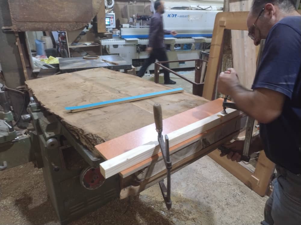 ساخت صفحه کابینت چوبی با چوب گردو