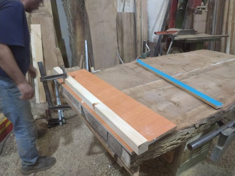 ساخت صفحه کابینت چوبی با چوب گردو