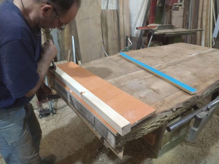 ساخت صفحه کابینت چوبی با چوب گردو