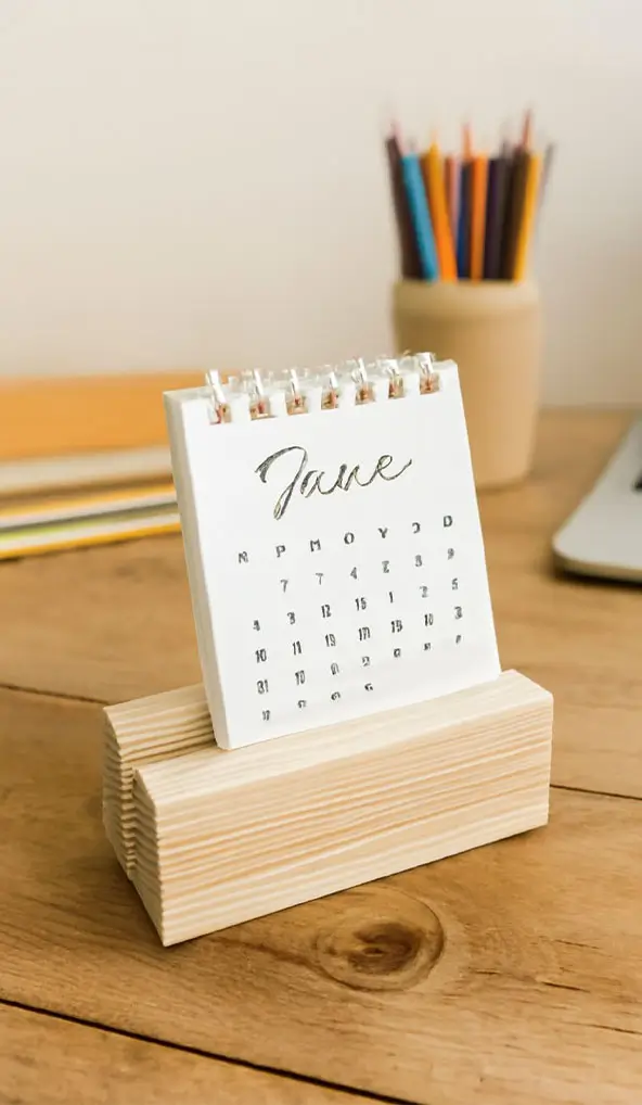 پایه تقویم رومیزی چوبی | ساخت سفارشی و فروش عمده در ایرانی دکور