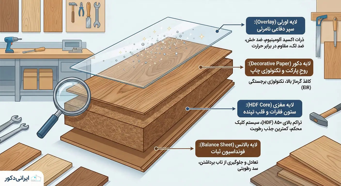 کالبدشکافی پارکت لمینت؛ چه چیزی می‌خرید؟